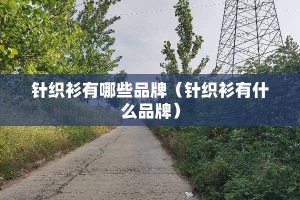 针织衫有哪些品牌（针织衫有什么品牌）
