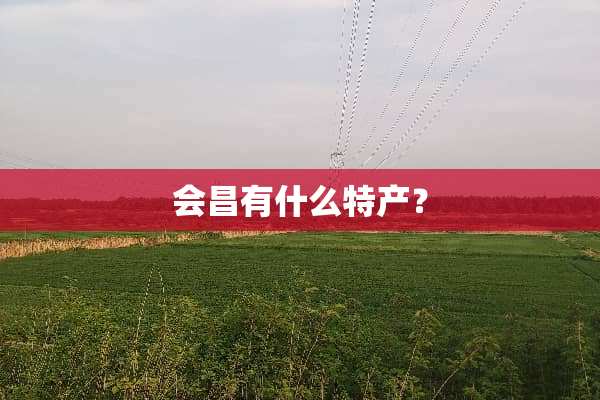 会昌有什么特产？