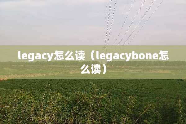 legacy怎么读（legacybone怎么读）