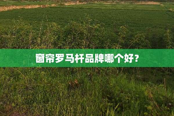 窗帘罗马杆品牌哪个好？