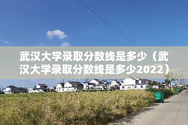 武汉大学录取分数线是多少（武汉大学录取分数线是多少2022）