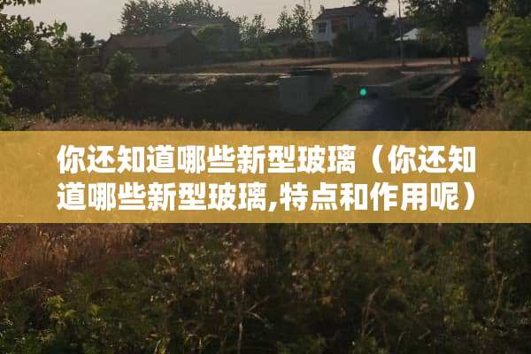 你还知道哪些新型玻璃（你还知道哪些新型玻璃,特点和作用呢）