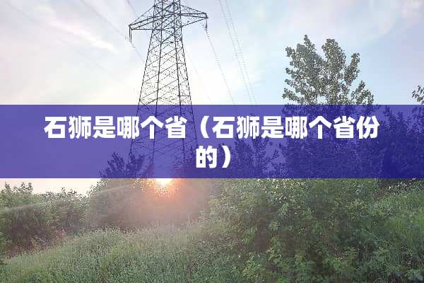 石狮是哪个省（石狮是哪个省份的）