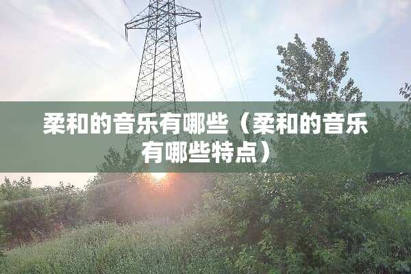 柔和的音乐有哪些（柔和的音乐有哪些特点）