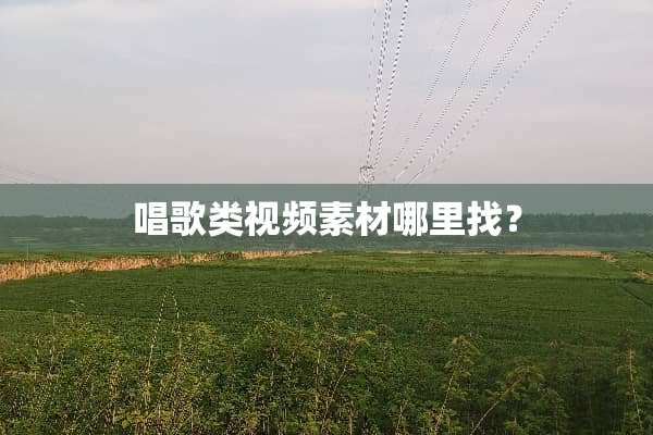 唱歌类视频素材***？