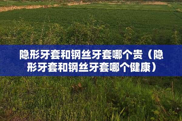 **牙套和钢丝牙套哪个贵（**牙套和钢丝牙套哪个健康）