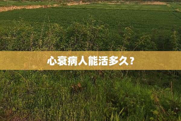 心衰病人能活多久？