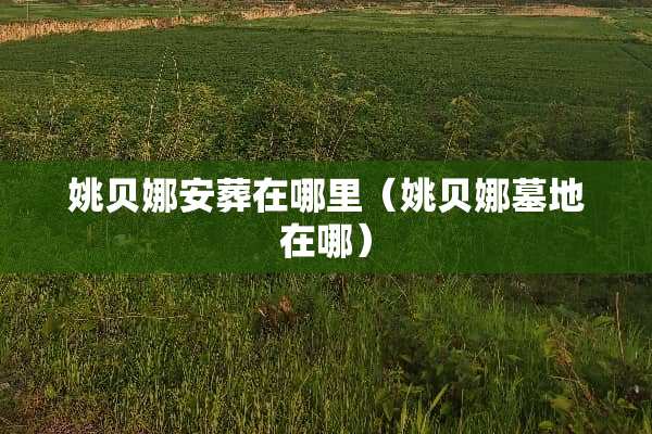 姚贝娜安葬在哪里（姚贝娜墓地在哪）