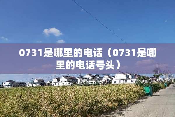0731是哪里的电话（0731是哪里的电话号头）