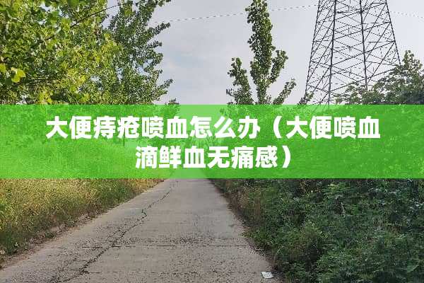 大便痔疮喷血怎么办（大便喷血滴鲜血无痛感）
