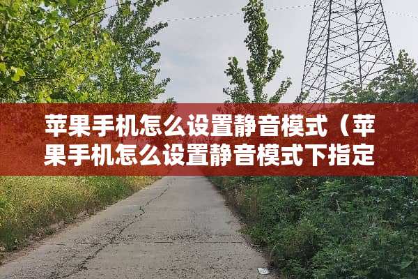 苹果手机怎么设置静音模式（苹果手机怎么设置静音模式下指定号码来电不静音）
