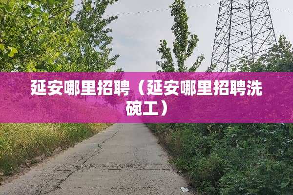 延安哪里招聘（延安哪里招聘洗碗工）