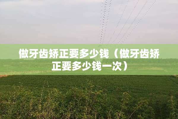 做牙齿矫正要多少钱（做牙齿矫正要多少钱一次）