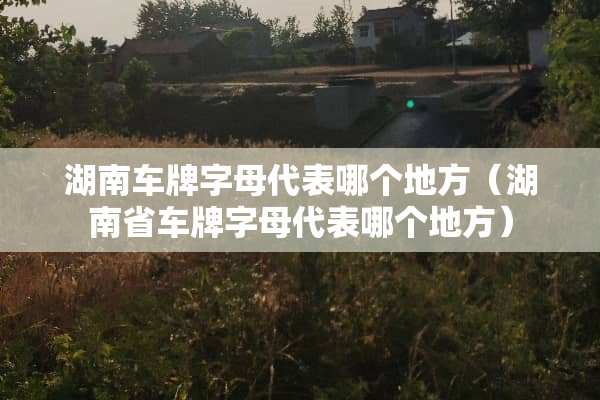 湖南车牌字母代表哪个地方（湖南省车牌字母代表哪个地方）