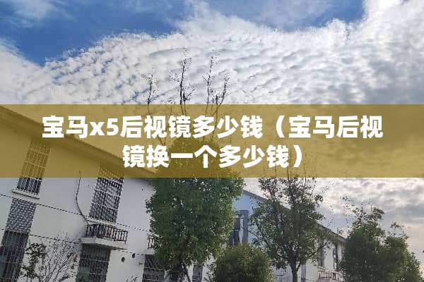 宝马x5后视镜多少钱（宝马后视镜换一个多少钱）