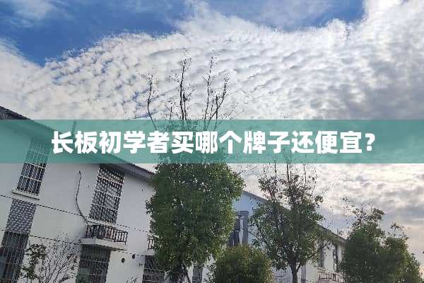 长板初学者买哪个牌子还便宜？