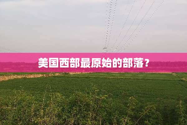 美国西部最原始的部落？