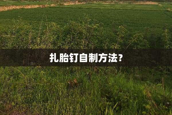 扎胎钉自制方法？