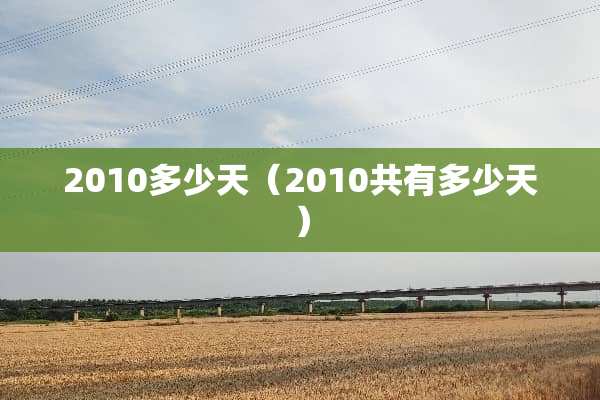 2010多少天（2010共有多少天）