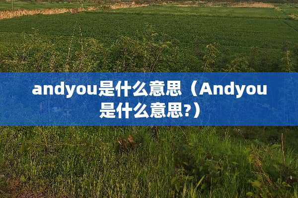 andyou是什么意思（Andyou是什么意思?）