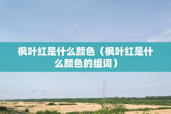 枫叶红是什么颜色（枫叶红是什么颜色的组词）