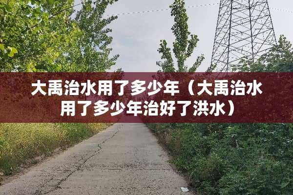 大禹治水用了多少年（大禹治水用了多少年治好了洪水）