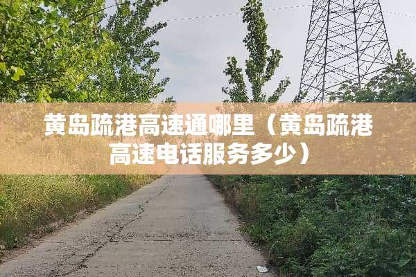 黄岛疏港高速通哪里（黄岛疏港高速电话服务多少）