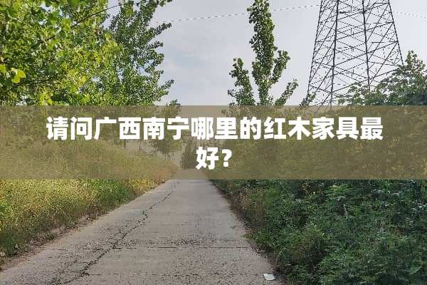 请问广西南宁哪里的红木家具最好？
