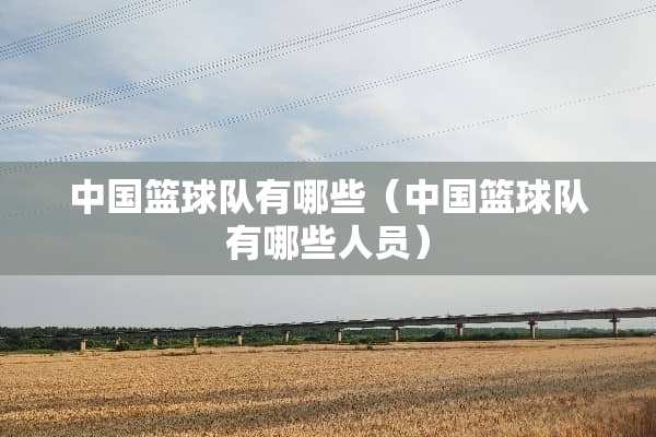 中国篮球队有哪些（中国篮球队有哪些人员）