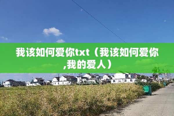 我该如何爱你txt（我该如何爱你,我的爱人）