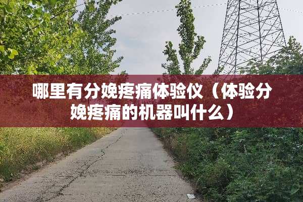 哪里有分娩疼痛体验仪（体验分娩疼痛的机器叫什么）