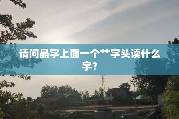 请问晶字上面一个艹字头读什么字？