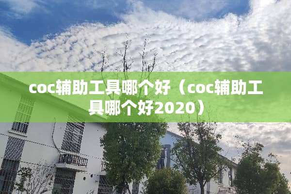 coc辅助工具哪个好（coc辅助工具哪个好2020）