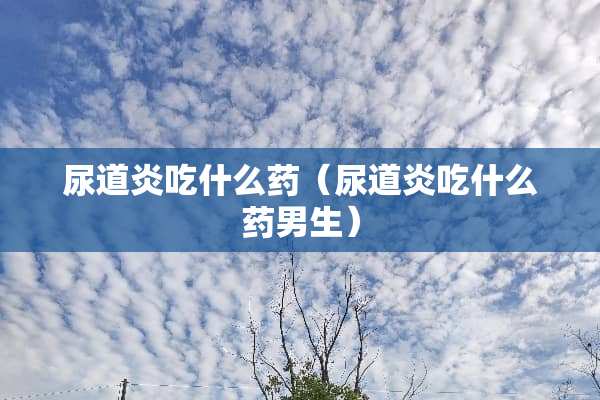 尿道炎吃什么药（尿道炎吃什么药男生）