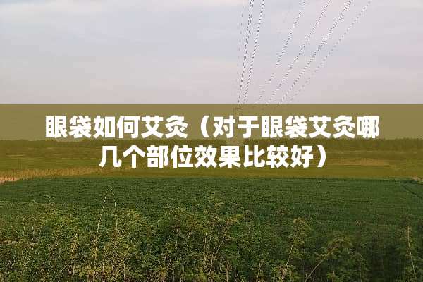 眼袋如何艾灸（对于眼袋艾灸哪几个部位效果比较好）