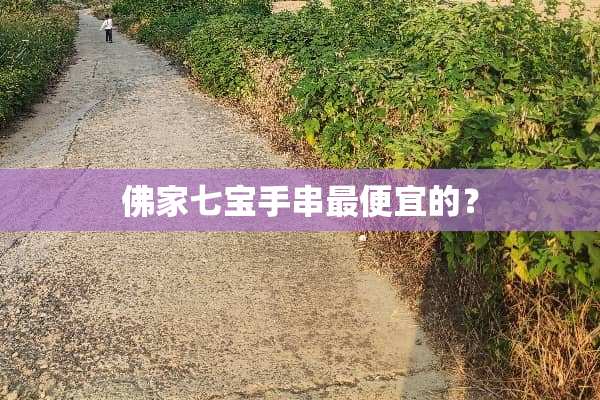佛家七宝手串最便宜的？