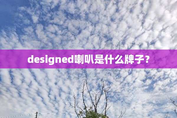 designed喇叭是什么牌子？