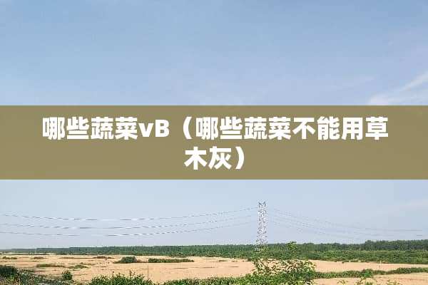 哪些蔬菜vB（哪些蔬菜不能用草木灰）