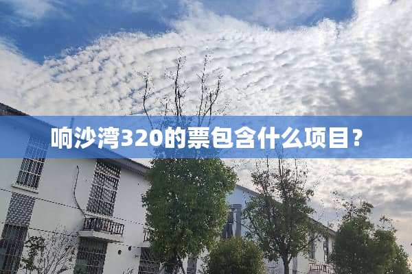 响沙湾320的票包含什么项目？