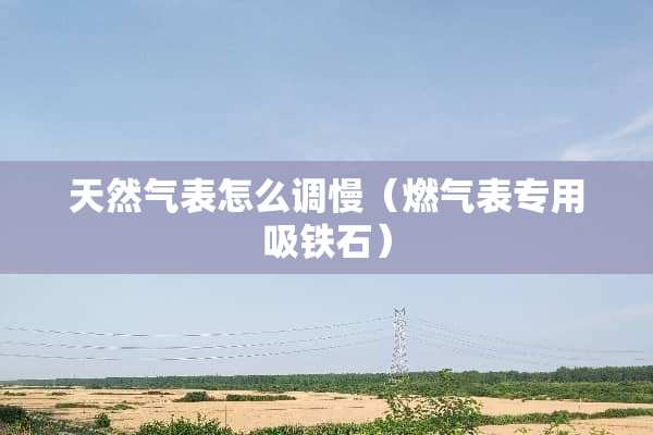 天然气表怎么调慢（燃气表专用吸铁石）