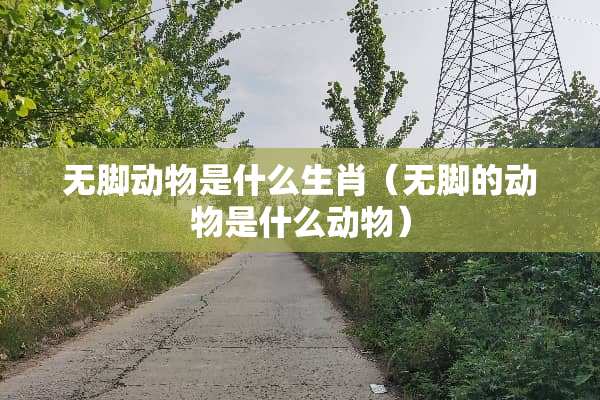 无脚动物是什么生肖（无脚的动物是什么动物）
