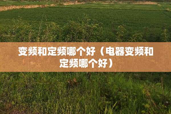 变频和定频哪个好（电器变频和定频哪个好）