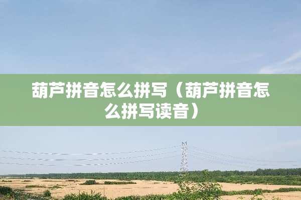 葫芦拼音怎么拼写（葫芦拼音怎么拼写读音）