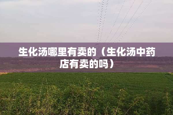 生化汤哪里有卖的（生化汤中药店有卖的吗）