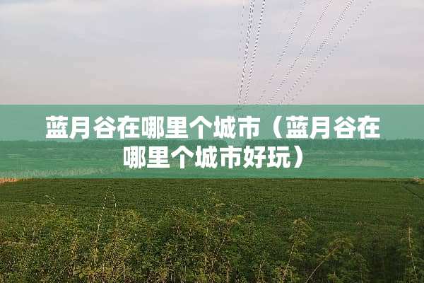 蓝月谷在哪里个城市（蓝月谷在哪里个城市好玩）