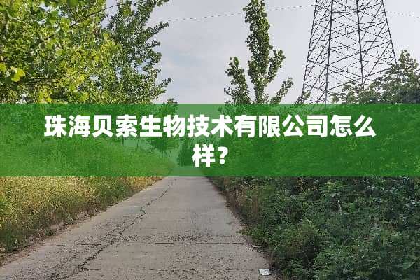 珠海贝索生物技术有限公司怎么样？