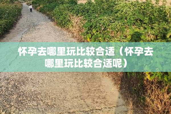 怀孕去哪里玩比较合适（怀孕去哪里玩比较合适呢）