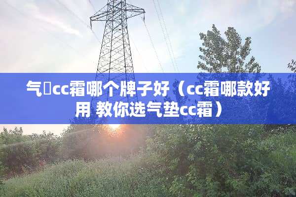 气埑cc霜哪个牌子好（cc霜哪款好用 教你选气垫cc霜）