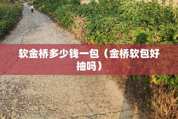 软金桥多少钱一包（金桥软包好抽吗）