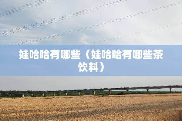 娃哈哈有哪些（娃哈哈有哪些茶饮料）